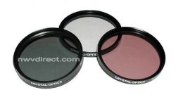 Crystal Optics 55mm 3 Piece Filter Kit For Sony Alpha DSLR-A100