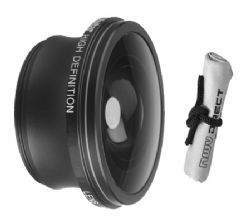 2.2x Teleconverter Lens For Sony HDR-CX350V + Stepping Ring (30mm-37mm) + Nwv Direct Microfiber Cleaning Cloth 