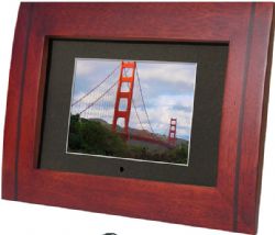 Tao 5.6 Digital Photo Frame  - Mahogany Modern 