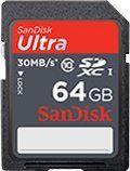 SanDisk SDSDU-064G-A11 64GB Ultra SDXC UHS-I Card 30MB/s (Class 10)